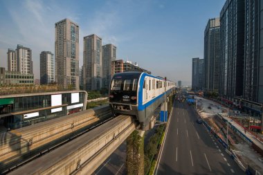 Chongqing kentsel raylı Transit hat 3 altın çocuk bölümü