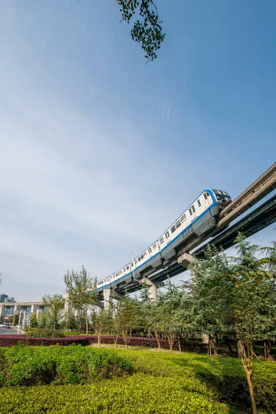 Chongqing S-Bahn-Transitlinie 3, Abschnitt Jinyu — Stockfoto