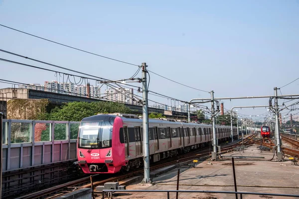 Chongqing City Rail Transit Line 1 Double List — Stock Photo, Image