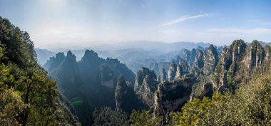 Hunan Zhangjiajie National Forest Park Yangjiajie Longquan boşluk uçurum 