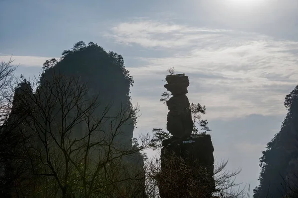 Hunan Zhangjiajie National Forest Park Yangjiajie pieken, — Stockfoto