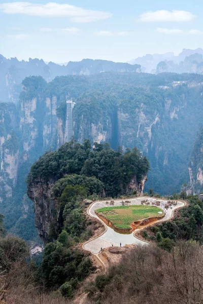 Hunan Zhangjiajie National Forest Park old house air pastoral — Stock Photo, Image