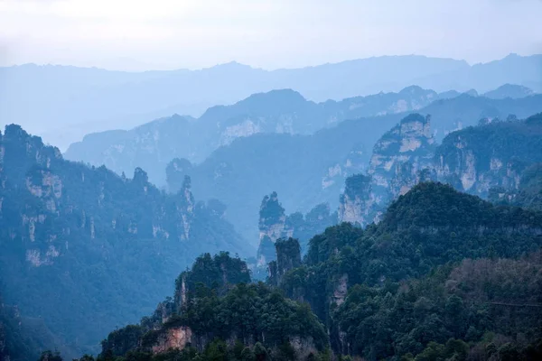 Parque Florestal Nacional Hunan Zhangjiajie Grande Vista das montanhas — Fotografia de Stock