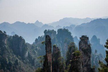 Hunan Zhangjiajie National Forest Park Shentang Bay manzara