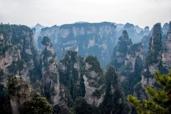 Hunan Zhangjiajie National Forest Park Yuanjiajie landschap — Stockfoto