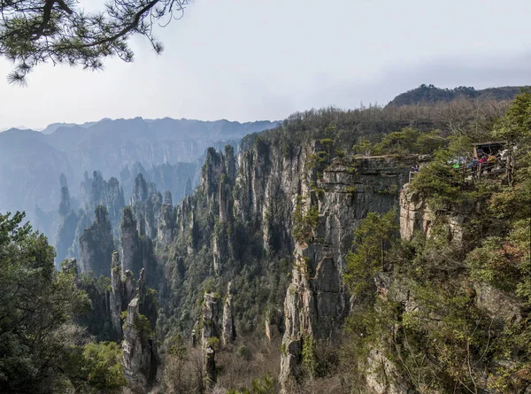 Hunan Zhangjiajie National Forest Park Shentang Bay landschap — Stockfoto