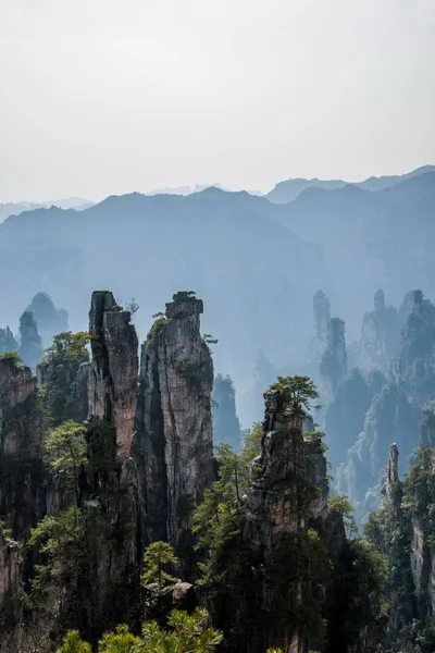 Krajobraz Hunan Zhangjiajie National Forest Park Shentang Bay — Zdjęcie stockowe