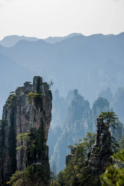 Hunan Zhangjiajie National Forest Park Shentang Bay manzara — Stok fotoğraf