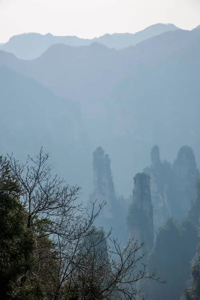 Hunan Zhangjiajie Parque Nacional Forestal Pico de Tianzishan Yubi —  Fotos de Stock