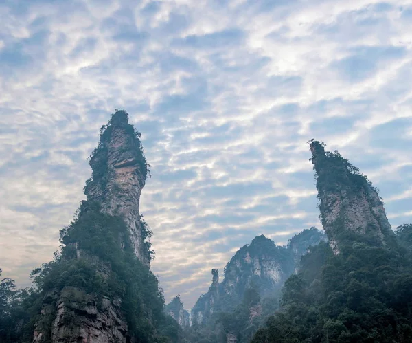 Hunan Zhangjiajie National Forest Park Jinbianxi Shili Gallery Mountains — Stock Photo, Image