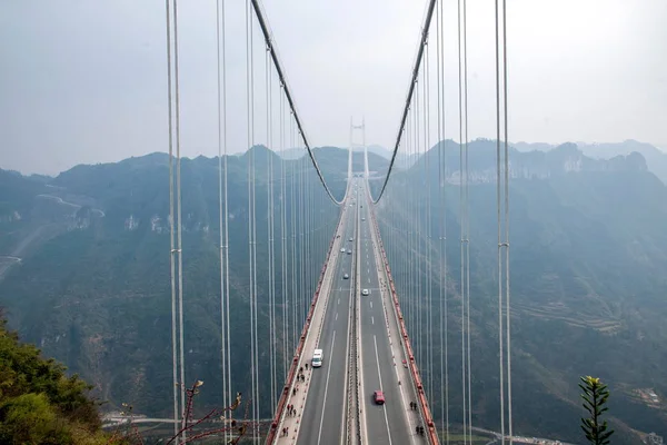 Hunan Xiangxi Dazhai brug — Stockfoto