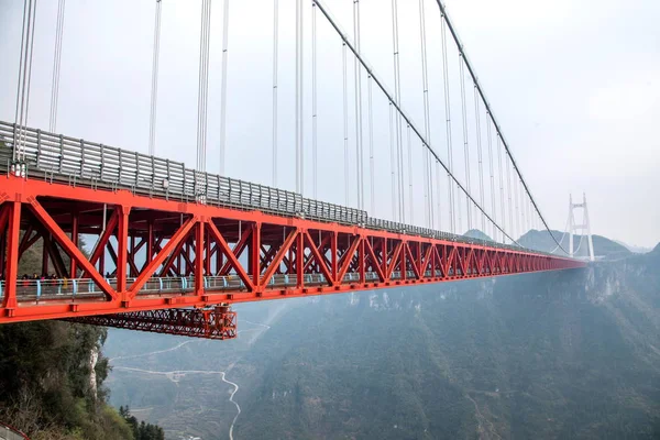 Hunan Xiangxi Dazhai Bridge — Zdjęcie stockowe