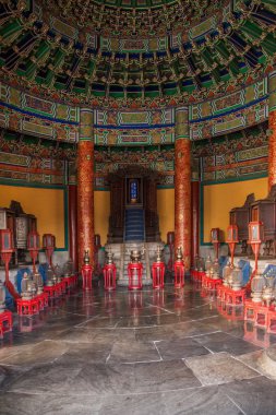 Tapınağın içinde Beijing Tiantan Park Huang kubbe