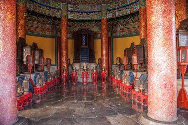 Tapınağın içinde Beijing Tiantan Park Huang kubbe