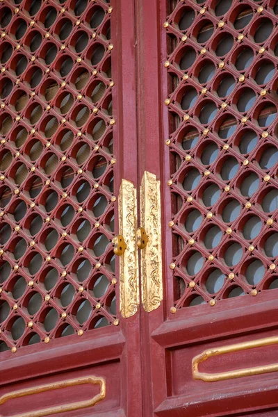 Pequim Tiantan Park Prayer Hall portas e janelas — Fotografia de Stock