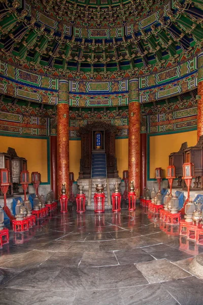 Beijing Tiantan Park Huang dome binnen de tempel — Stockfoto