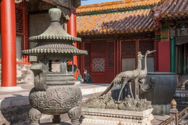 Pekin Sarayı Müzesi Kraliyet Sarayı arka bahçe