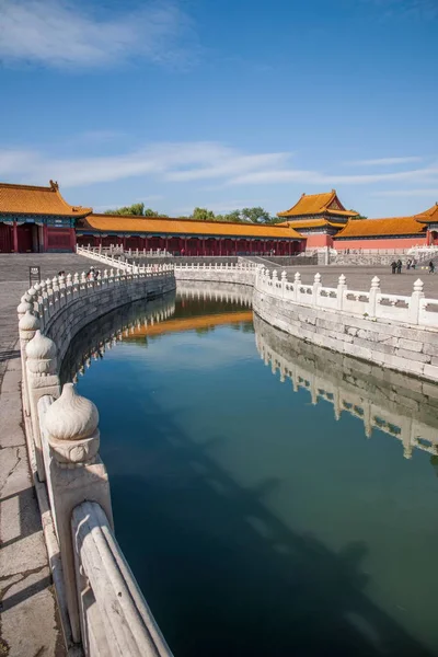 Beijing Palace Museum Podul Jinshui — Fotografie, imagine de stoc