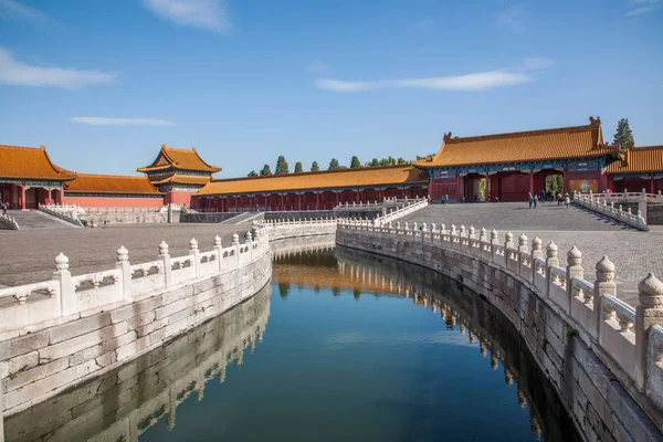 Beijing Palast Museum Jinshui Brücke — Stockfoto