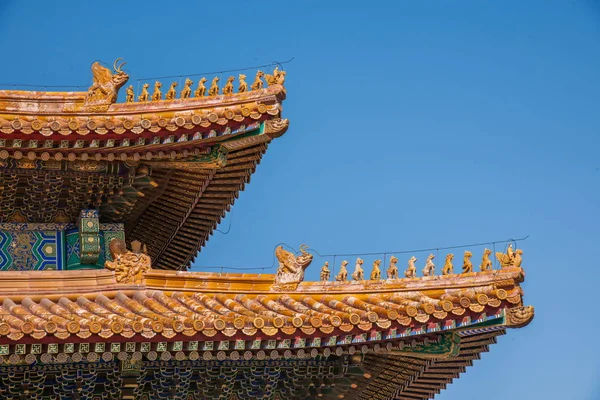 Pekin Sarayı Müzesi saçak — Stok fotoğraf