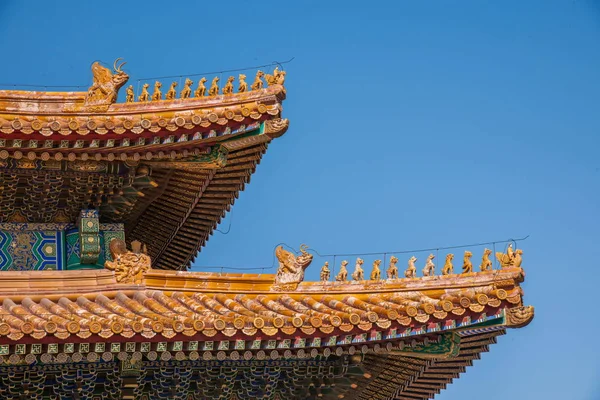 Pekingské palácové muzeum okapy — Stock fotografie