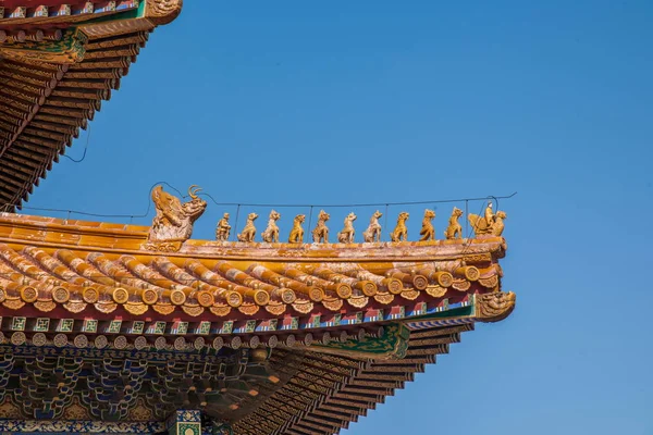 Pekingské palácové muzeum okapy — Stock fotografie