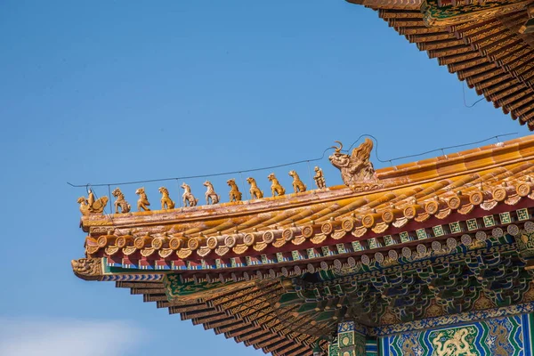 Beijing Palace Museum takfoten — Stockfoto