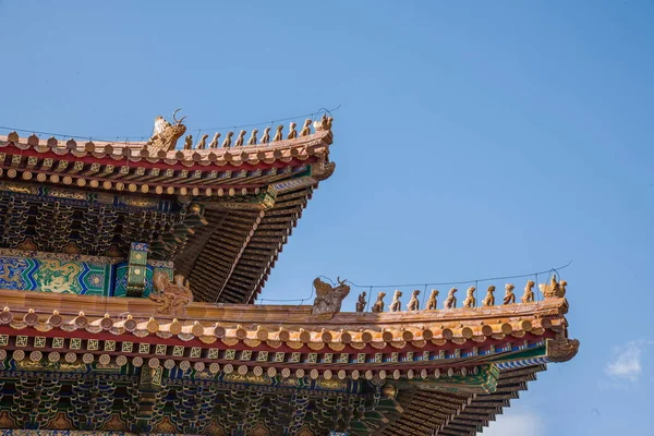 Peking Palace Museum dakranden — Stockfoto