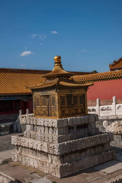 Peking Palace Museum Taihe tempel vóór Tongge — Stockfoto