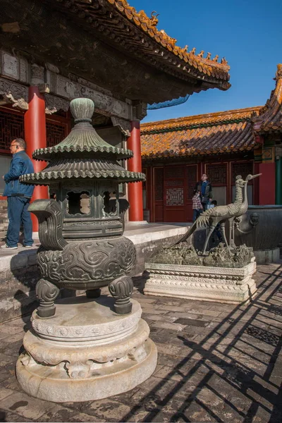 Peking palác muzeum královského paláce dvorek — Stock fotografie