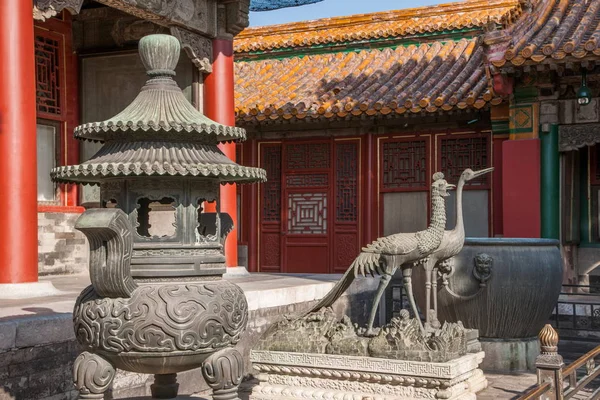 Beijing Palace Muzeum Royal Palace podwórku — Zdjęcie stockowe