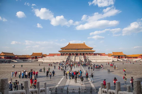 Museo del Palacio Nacional de Beijing para visitar a la multitud —  Fotos de Stock