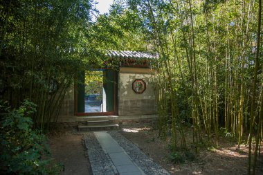 Pekin Xiangshan Park küçük avlu dibinde