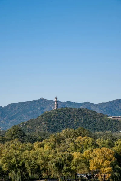 Beijing Summer Palace Kunming Lake Yuquan Mountain — Stockfoto