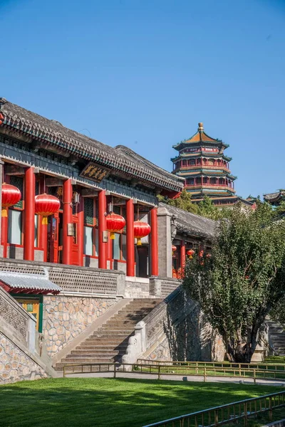Peking Sommerpalast Mission Hügel Kirchengebäude — Stockfoto