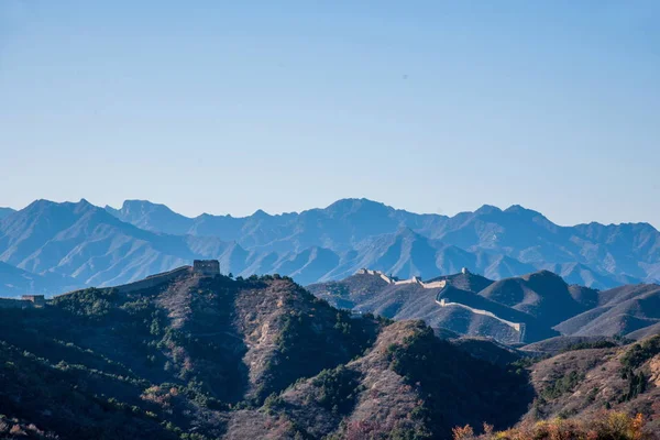河北省興隆県金山、万里の長城 — ストック写真