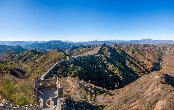 Hebei Luanping megyei Jinshanling nagy-nagy fal — Stock Fotó