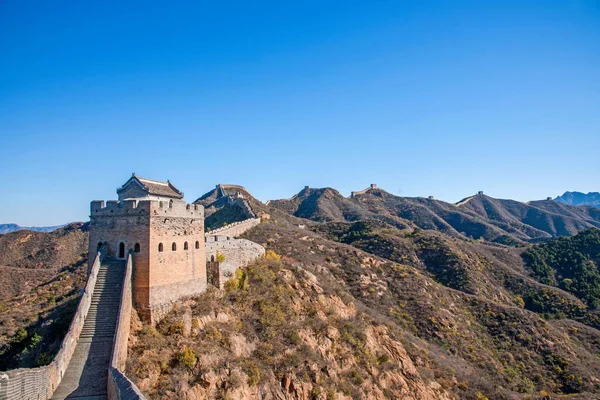 Condado de Hebei Luanping Jinshanling Gran Muralla —  Fotos de Stock