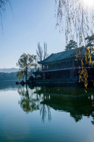 Hebei Chengde Mountain Resort Ruyi jezioro — Zdjęcie stockowe