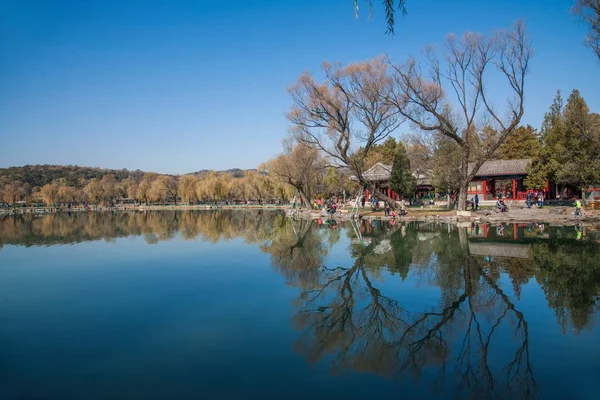 Hebei Chengde Mountain Resort Lake jezero — Stock fotografie