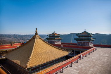 Hebei Eyaleti, Chengde Mountain Resort Putuo Zong kırmızı Tayvan büyük salonunda Tapınağı tarafından