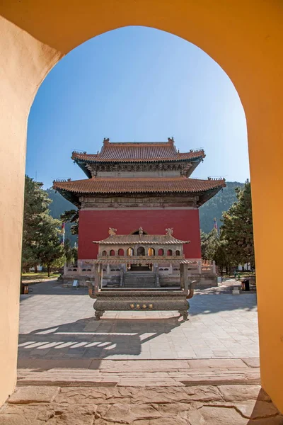 Provincia de Hebei, Chengde Mountain Resort Pabellón del Templo Putuo Zongzhi — Foto de Stock