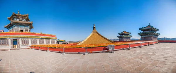 Hebei Province, Chengde Mountain Resort Putuo Zong by the temple of the main hall of the red Taiwan