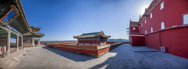 Provincia de Hebei, Chengde Mountain Resort Putuo Zong junto al templo de la sala principal del edificio Fotos de stock libres de derechos