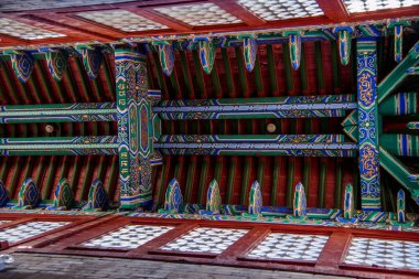 Hebei Eyaleti, Chengde Mountain Resort Putuo Zong tapınak çatı dekorasyon tarafından