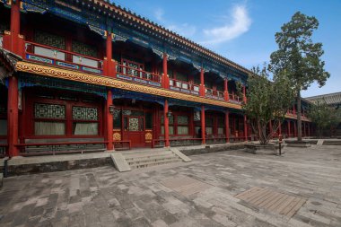 Beijing Shichahai deniz önce Prens Gong evi Bahçesi
