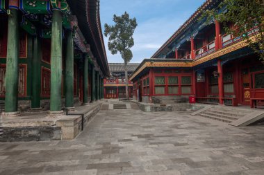 Beijing Shichahai deniz önce Prens Gong evi Bahçesi