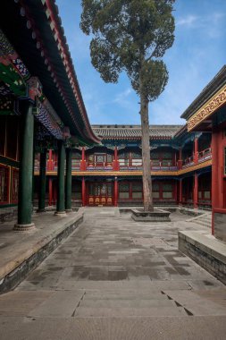 Beijing Shichahai deniz önce Prens Gong evi Bahçesi