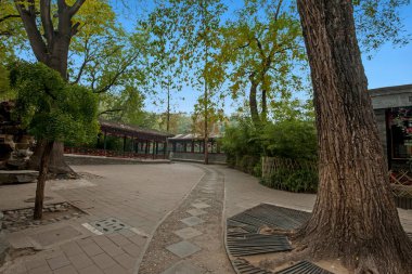 Beijing Shichahai deniz önce Prens Gong evi Bahçesi