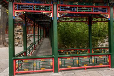 Beijing Shichahai deniz önce Prens Gong evi Bahçesi